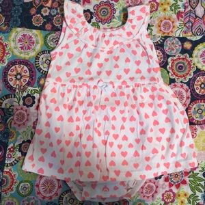 Carter’s Size 18 Months Heart Print Romper NWOT